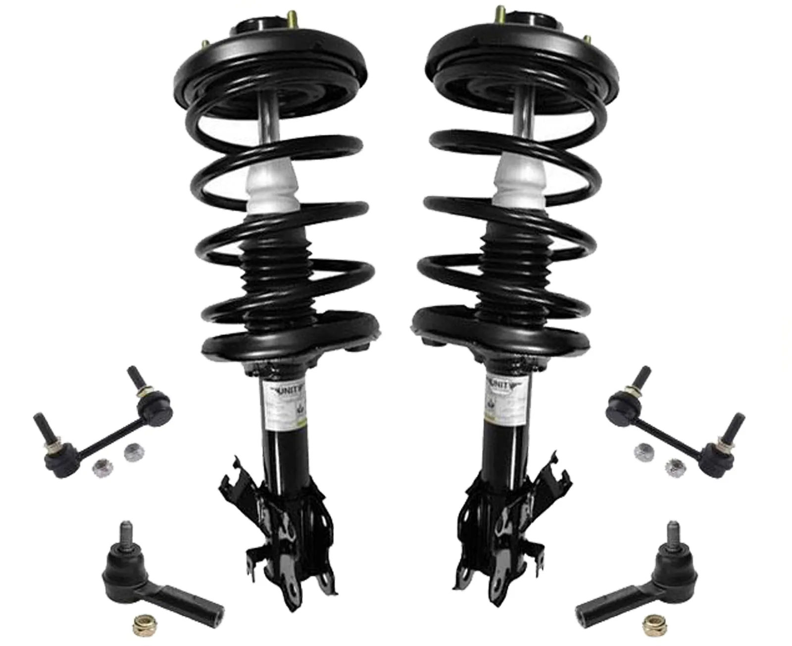 Front Complete Struts Tie Rods & Links For Nissan Maxima & Infiniti I30 00-01