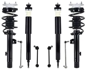 Front Struts Rear Shocks & Sway Bar Links For BMW 128i 08-13 WO Sprt Suspension