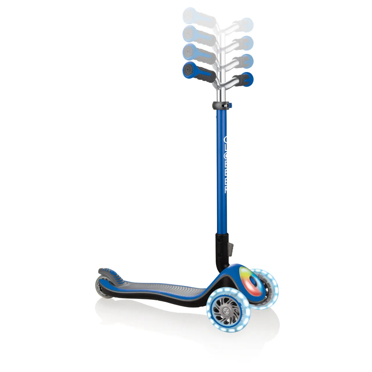 GLOBBER ELITE PRIME LIGHTS SCOOTER - NAVY BLUE
