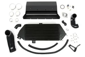 Grimmspeed Top Mount Intercooler Kit [Inc. Splitter] Thermal Dispersant BLACK - Subaru 05-09 LGT - 090043