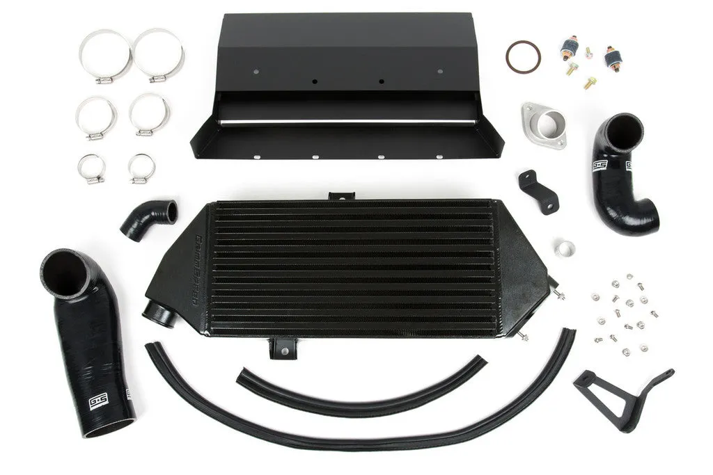 Grimmspeed Top Mount Intercooler Kit [Inc. Splitter] Thermal Dispersant BLACK - Subaru 05-09 LGT - 090043
