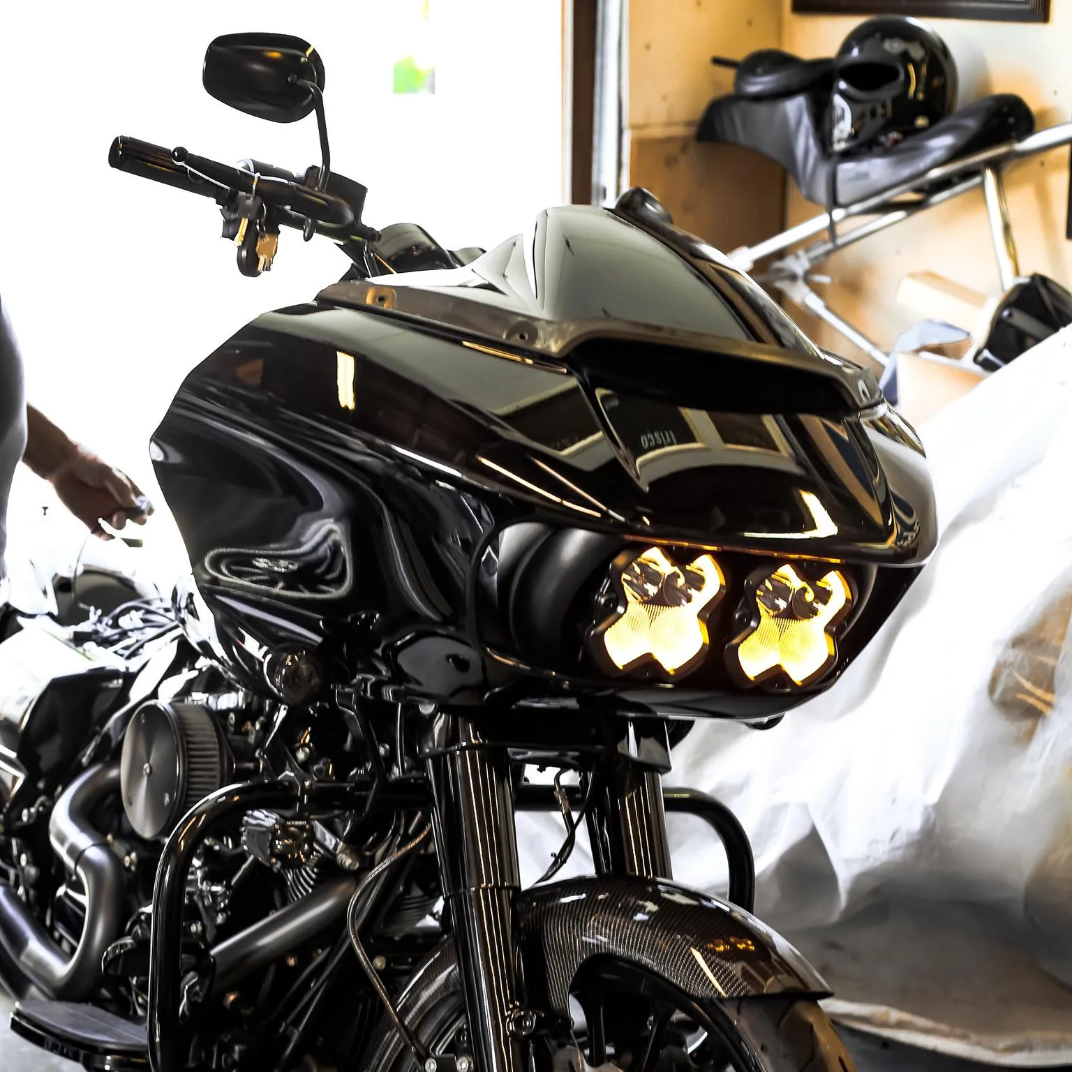 Halo LED Pod Lights Kit for Harley Motorcycles
