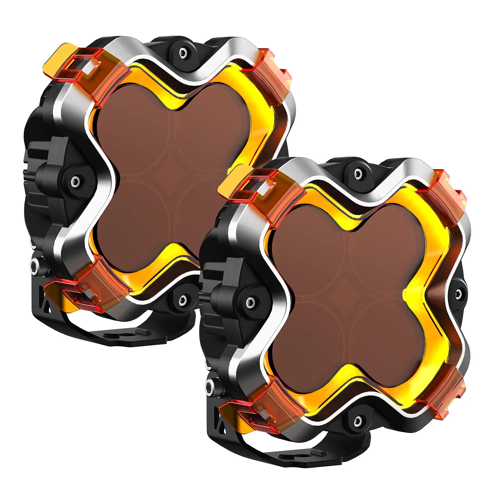 Halo LED Pod Lights Kit for Harley Motorcycles