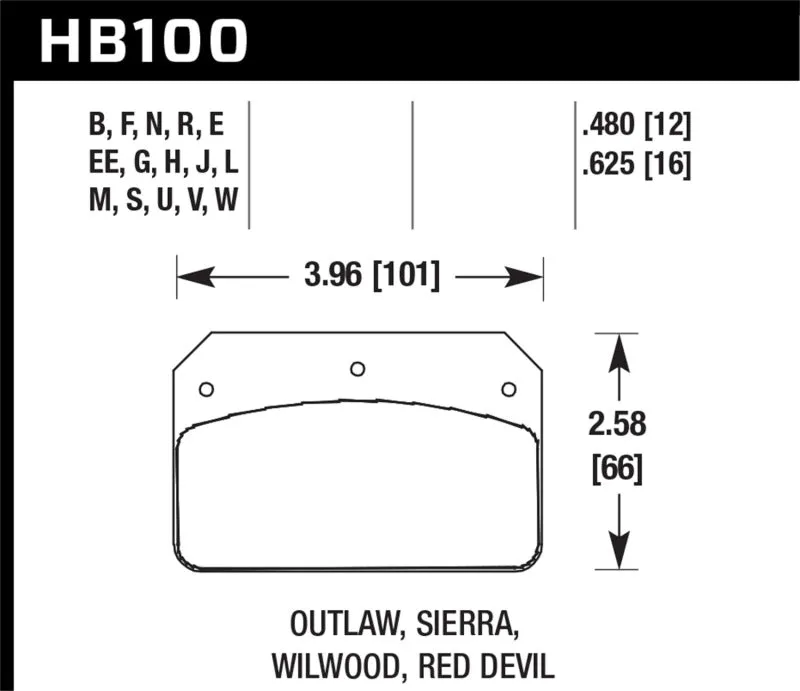 Hawk HPS Street Brake Pads - HB101F.800