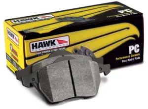 Hawk Performance Ceramic Front Brake Pads for 2017  Civic Type R, 04-17 STi, 03  EVO