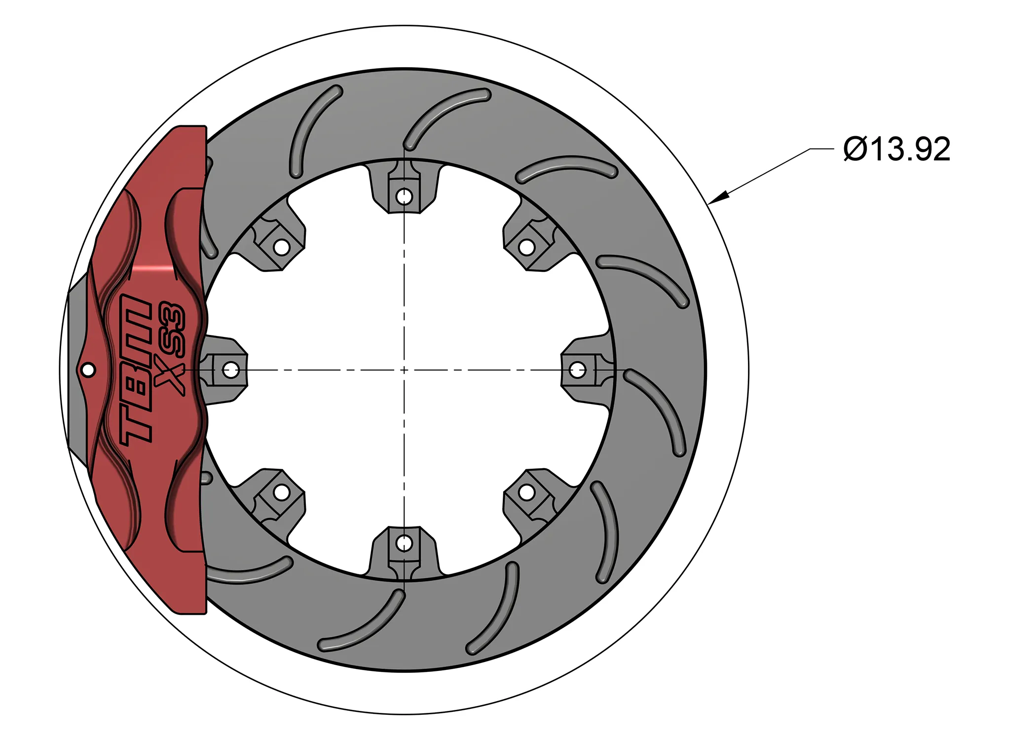 Hellcat XS3 Front Extreme Street Brake Kit