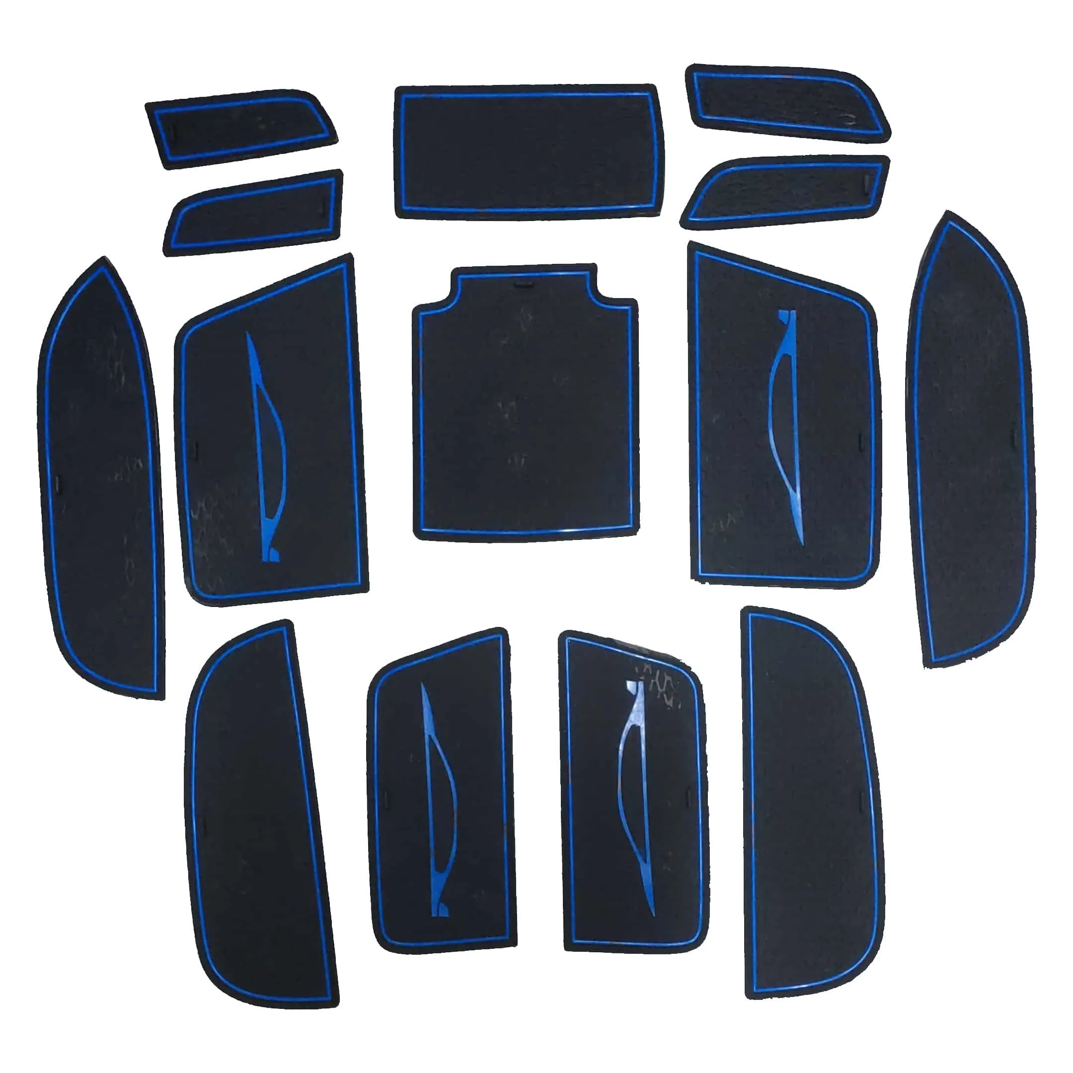 Honda Civic PVC Interior Mats Blue - Model 2012-2016