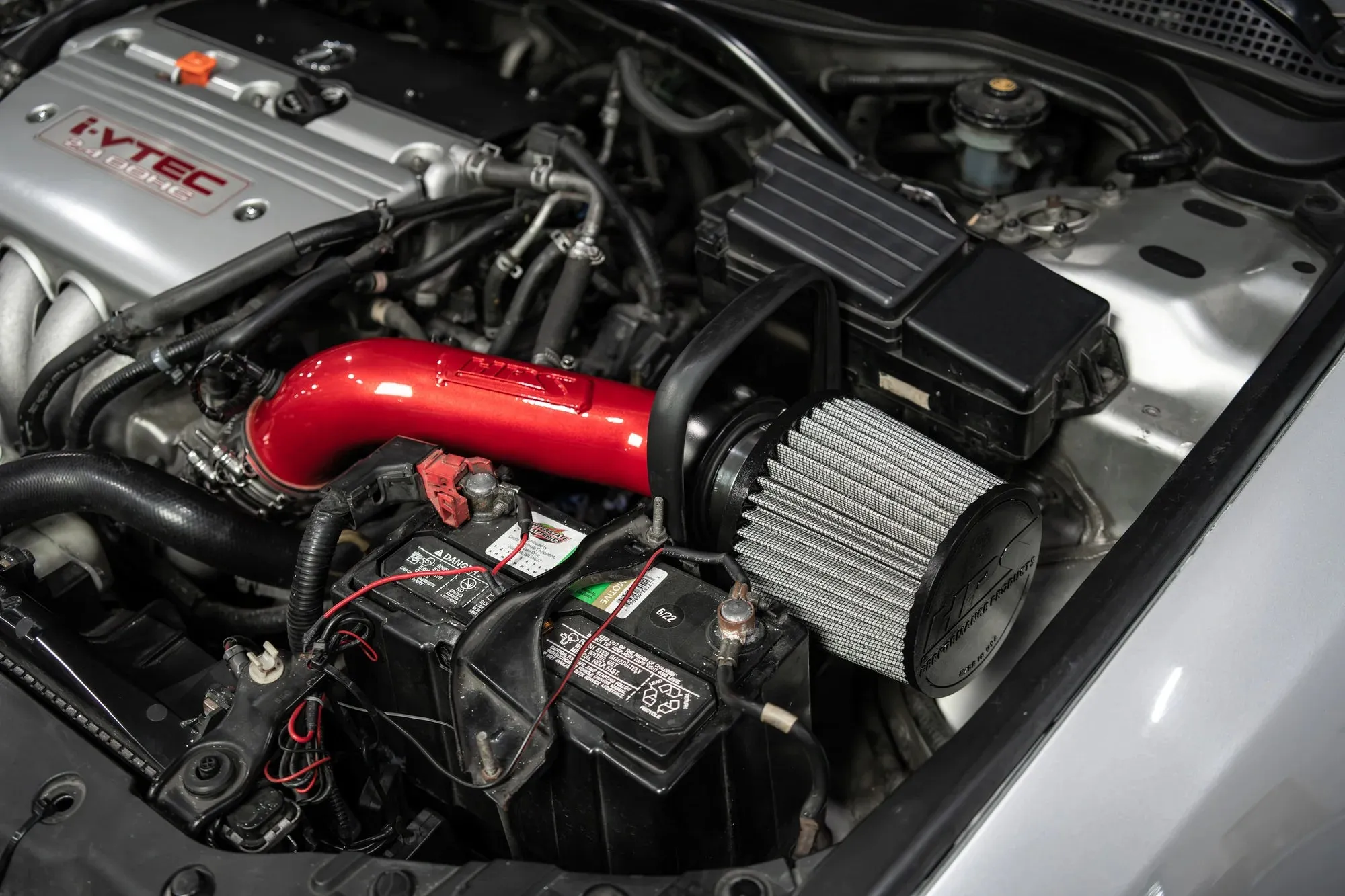 HPS Performance Air Intake Acura TSX 2.4L (2004-2008) Blue / Polished / Red / Wrinkle Black