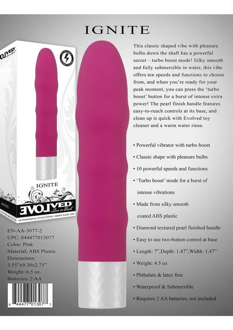 Ignite Turbo Boost Vibrator (Pink)