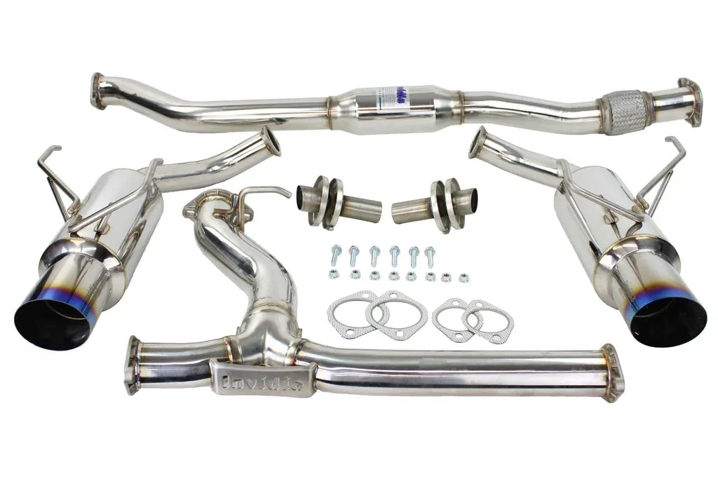Invidia N1 Exhaust Subaru Legacy GT (2010-2012) Catback w/ Twin Outlet Single Layer Titanium Blue Tip