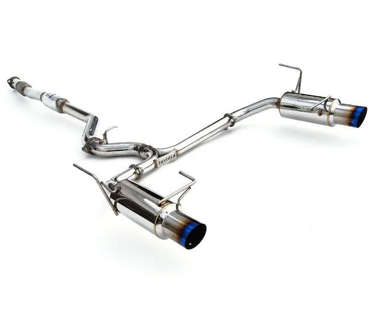 Invidia N1 Exhaust Subaru Legacy GT (2010-2012) Catback w/ Twin Outlet Single Layer Titanium Blue Tip