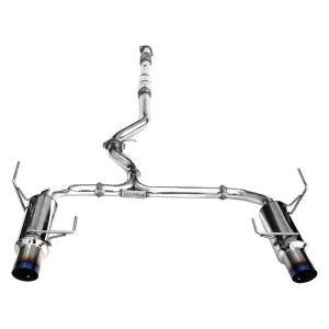 Invidia N1 Exhaust Subaru Legacy GT (2010-2012) Catback w/ Twin Outlet Single Layer Titanium Blue Tip