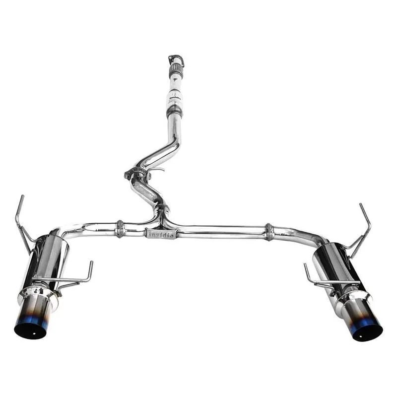 Invidia N1 Exhaust Subaru Legacy GT (2010-2012) Catback w/ Twin Outlet Single Layer Titanium Blue Tip