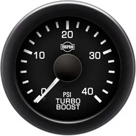 Isspro EV2 2 1/16" 0-40 psi Boost Gauge with Built-in Warning Light