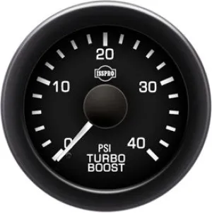 Isspro EV2 2 1/16" 0-40 psi Boost Gauge with Built-in Warning Light