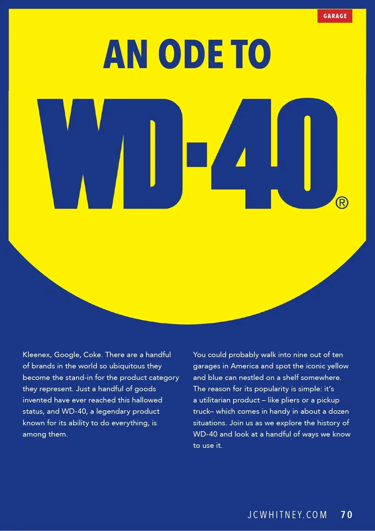 JC Whitney Magazine   Catalog Subscription