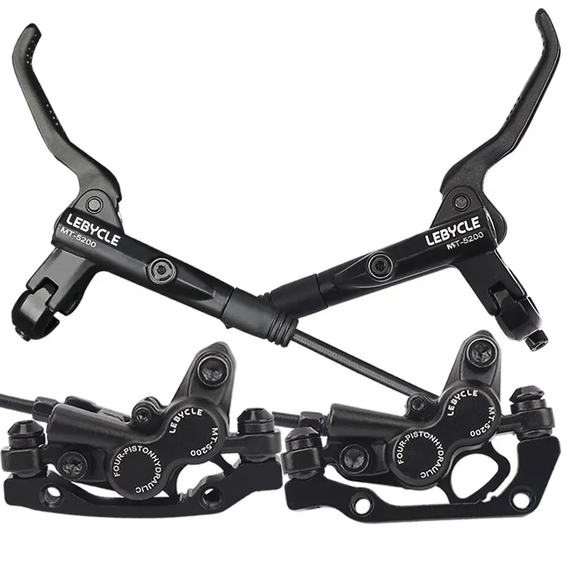Lebycle MTB 4 Piston Hydraulic Disc Brake M840 With Metal Pad CNC Tech Mineral Oil For AM Enduro Bicycle E4 ZEE M8120