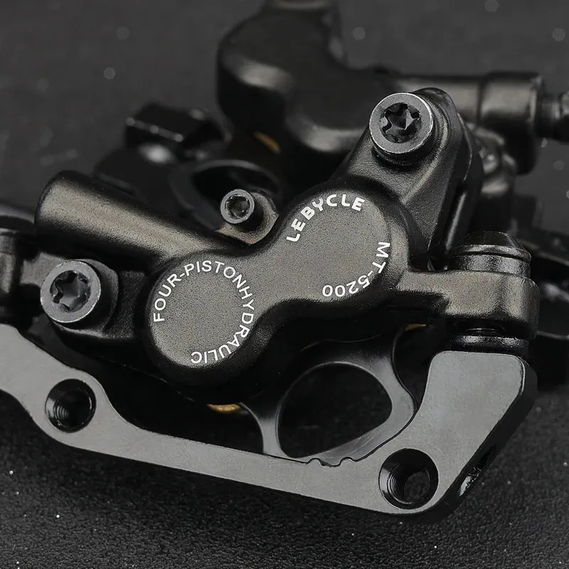 Lebycle MTB 4 Piston Hydraulic Disc Brake M840 With Metal Pad CNC Tech Mineral Oil For AM Enduro Bicycle E4 ZEE M8120