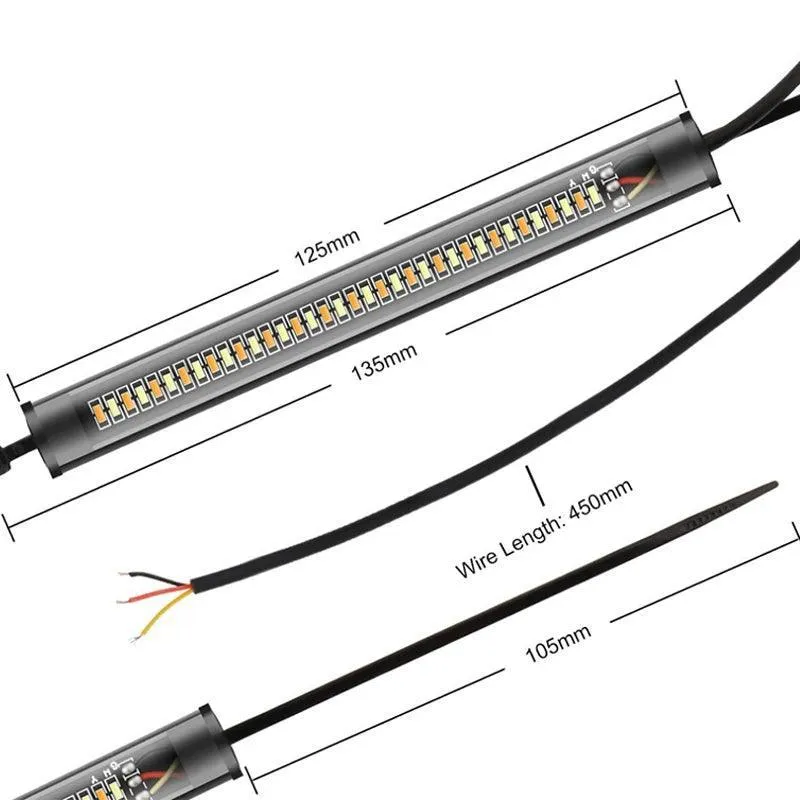 LED Motorcycle Turn Signal Lights: Stay Safe with Flashing Amber & White