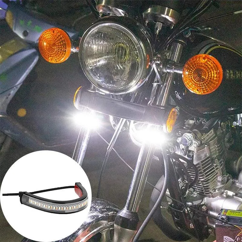 LED Motorcycle Turn Signal Lights: Stay Safe with Flashing Amber & White