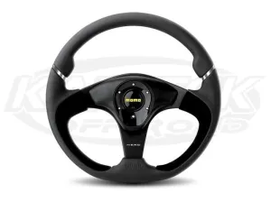 MOMO Nero Steering Wheel 350mm Dia. Flat Dish Black