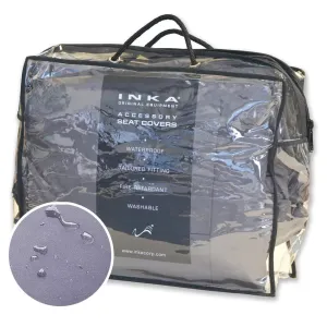 Nissan NV200 Front 1 1 INKA Fully Tailored Waterproof Seat Covers Grey MY09-19