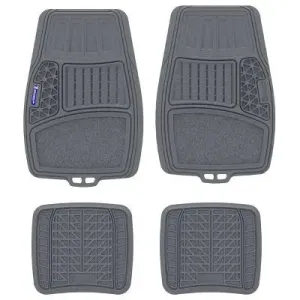 Open Box - Michelin 19"x34" 4pc Rubber Floormat Set Gray