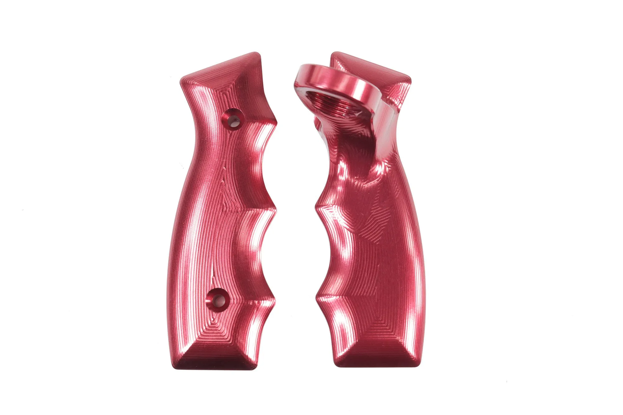 Operator Button Billet Grip Insert Set Red 16-144-06 (Button Not Included)