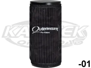 Outerwears Polaris RZR XP 1000 Round Cylindrical Pre-Filter Cover 5-1/2" Diameter 11-1/4" Long