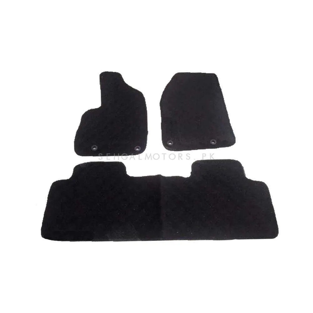 Proton X70 Carpet Floor Mat Mix Design 3PC Black - Model 2021-2024