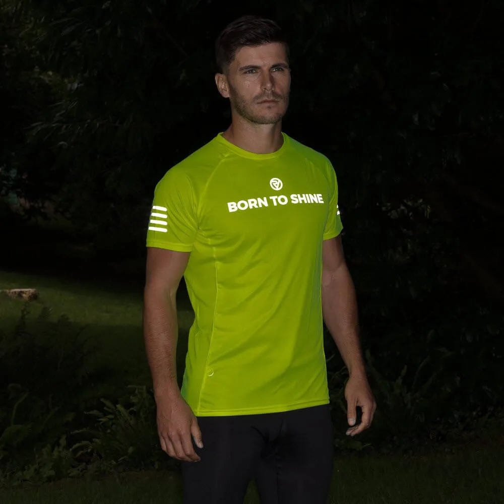 Proviz Mens Short Sleeve Top - Born to Shine