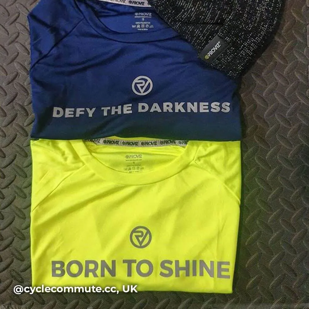 Proviz Mens Short Sleeve Top - Born to Shine