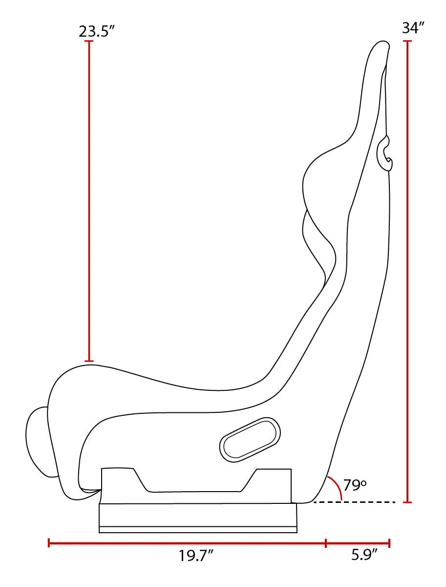 PRP Delta Composite Bucket Racing Seat [Fixed Back] Multiple Color Options