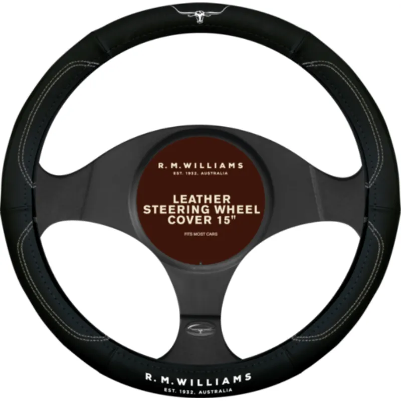 RMW Steering Wheel Cover Black