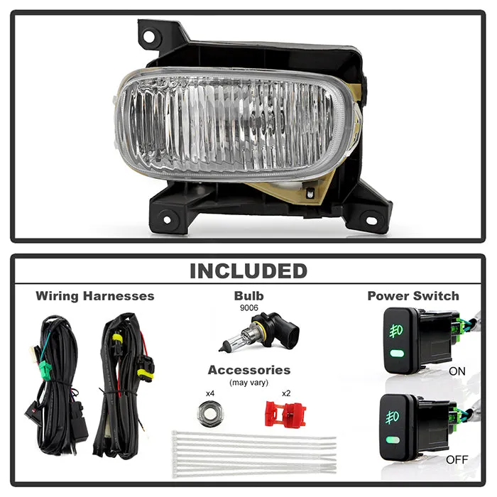 Spyder Fog Lights Toyota Tundra (00-06) [OEM Style w/ Switch] Clear