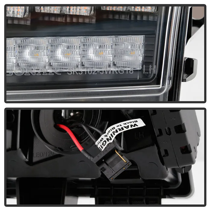 Spyder LED Front Bumper Lights Jeep Gladiator Non-Sport (20-21) [Halogen Model Only] Sequential Signal - Black Housing