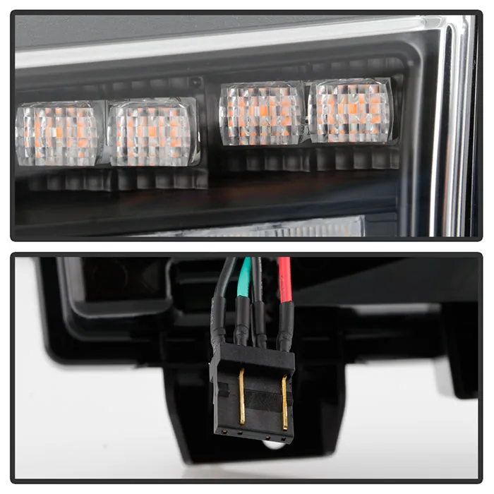 Spyder LED Front Bumper Lights Jeep Gladiator Non-Sport (20-21) [Halogen Model Only] Sequential Signal - Black Housing