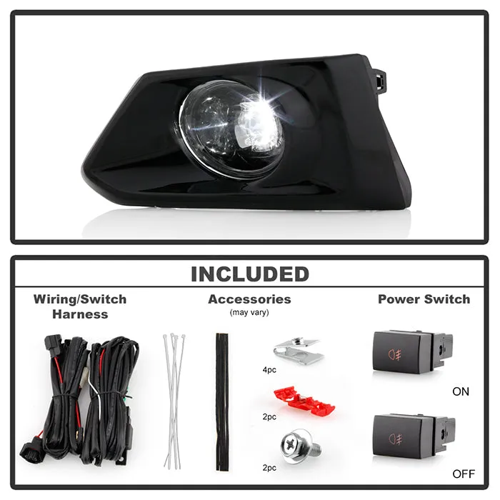 Spyder OEM LED Fog Lights Nissan Altima (19-20) [w/ Universal Switch] Clear