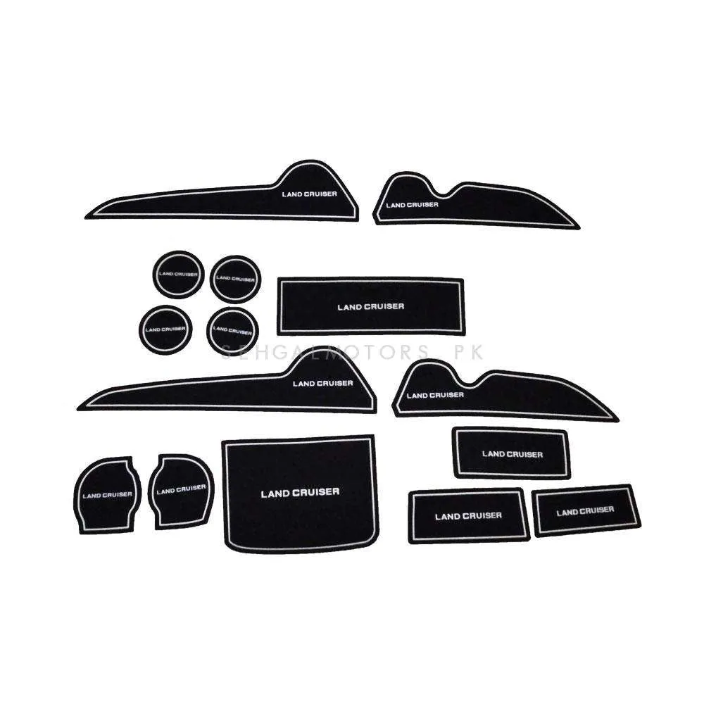 Toyota Land Cruiser PVC Interior Mats White - Model 2015-2021