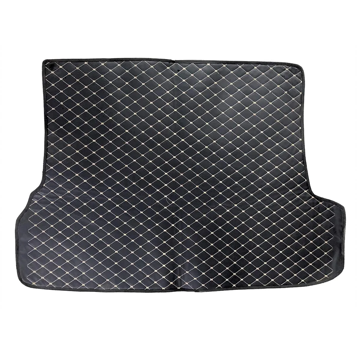 Toyota Prado 7D Trunk Mat Mix Thread Tray Black For 5 Seat Car Only - Model 2009-2021 - Cargo Boot Liner Diggi Protection Tray Cover