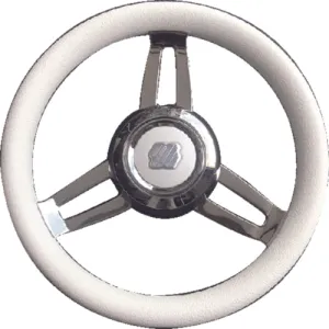 U-Flex Steering Wheel Morosini White Poly Chrome MOROSINIUCHW | 24