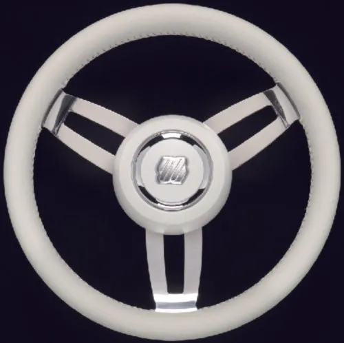 U-Flex Steering Wheel Morosini White Poly Chrome MOROSINIUCHW | 24