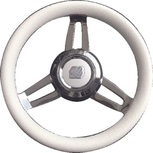 U-Flex Steering Wheel Morosini White Poly Chrome MOROSINIUCHW | 24